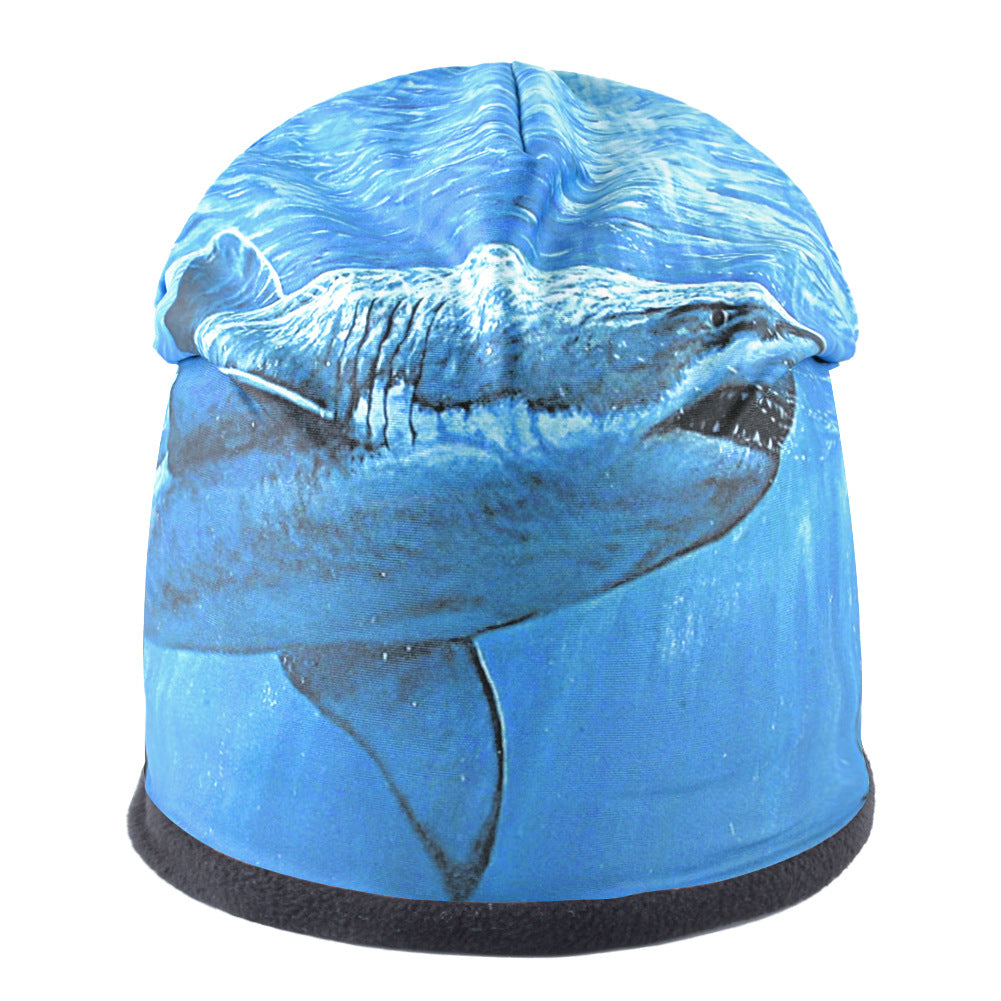 Casual Fashion Men's And Women's Shark Print Breathable Toe Cap