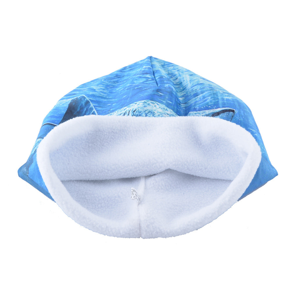 Casual Fashion Men's And Women's Shark Print Breathable Toe Cap